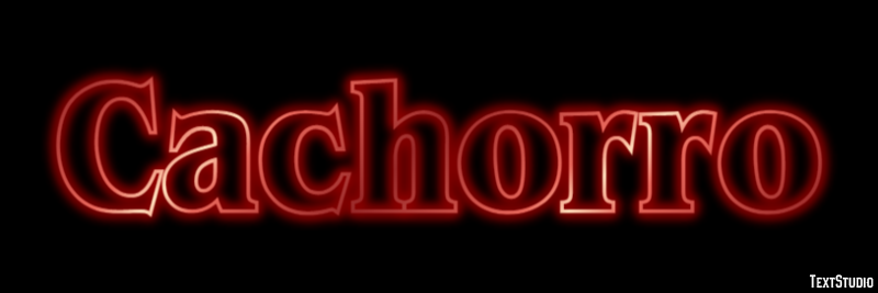 Cachorro テキスト効果