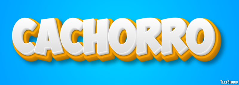 Cachorro テキスト効果