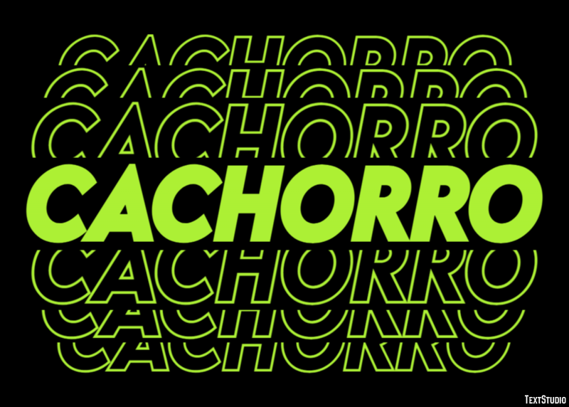 Cachorro テキスト効果