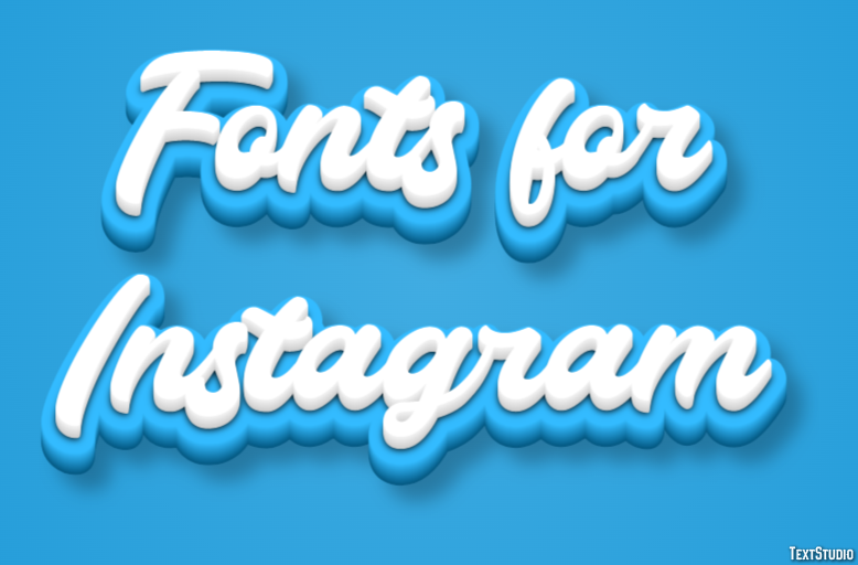 Fonts for Instagram Texteffekt