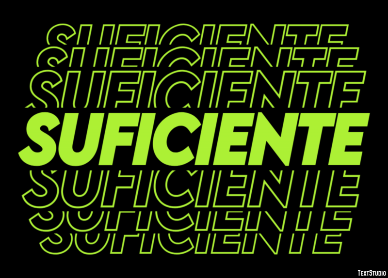 Suficiente Text Effect
