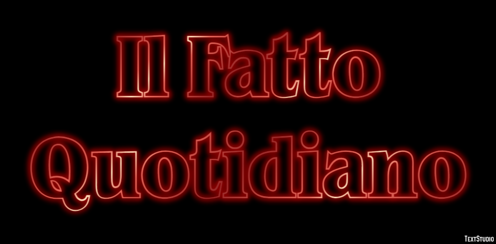 Il Fatto Quotidiano Tekst effect