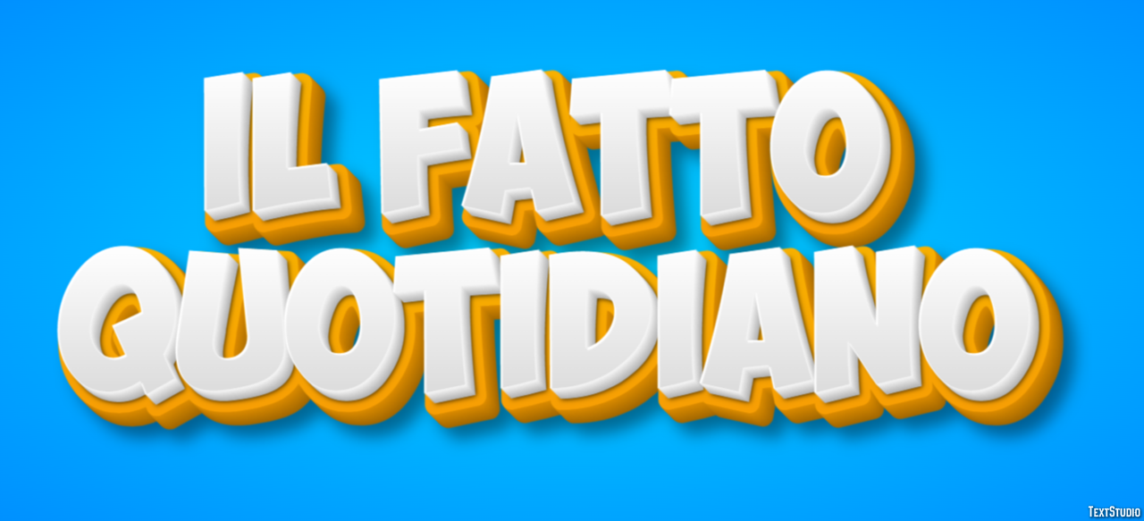 Il Fatto Quotidiano Tekst effect