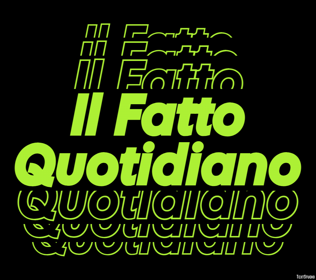 Il Fatto Quotidiano Tekst effect