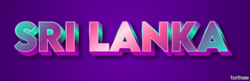 Sri Lanka Texteffekt