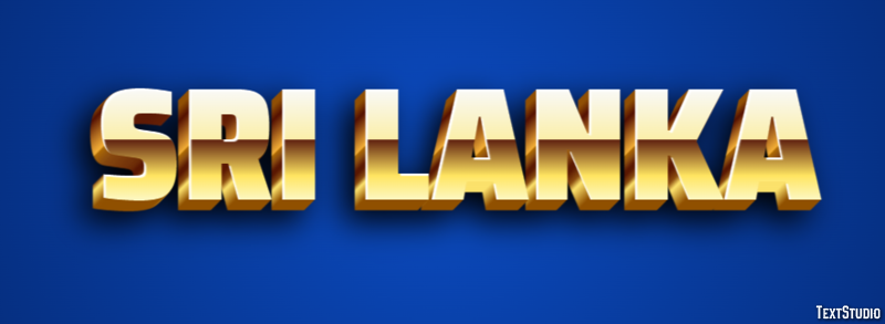 Sri Lanka Text Effect