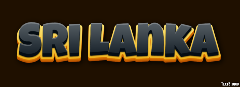 Sri Lanka Text Effect