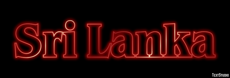 Sri Lanka Texteffekt