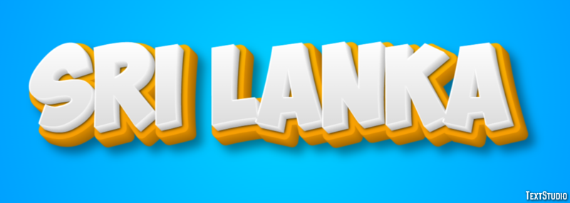 Sri Lanka Text Effect