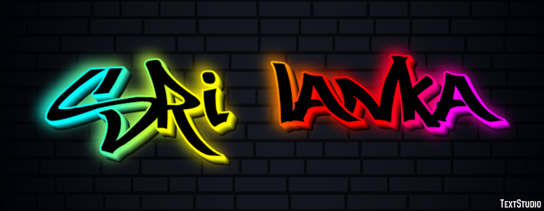 Sri Lanka Text effect