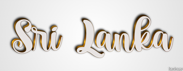 Sri Lanka Text Effect