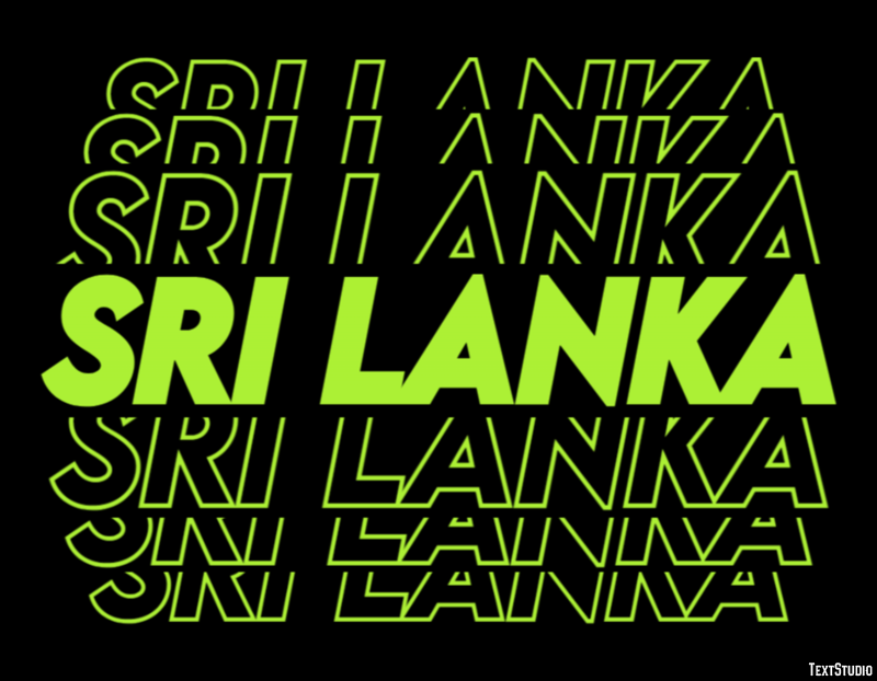 Sri Lanka Effetto testo