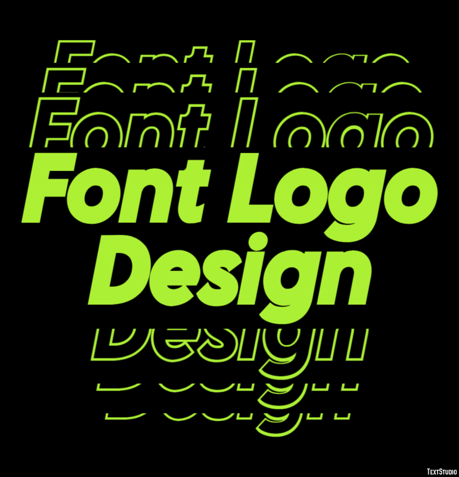 Font Logo Design Efecto de Texto