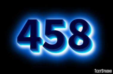 458 Text Effect