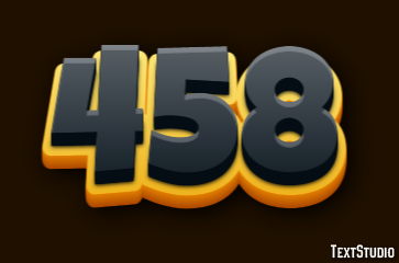 458 Text Effect