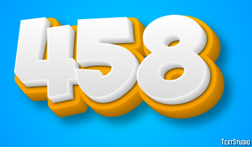 458 Text Effect