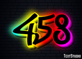 458 Text Effect