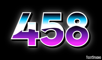 458 Text Effect