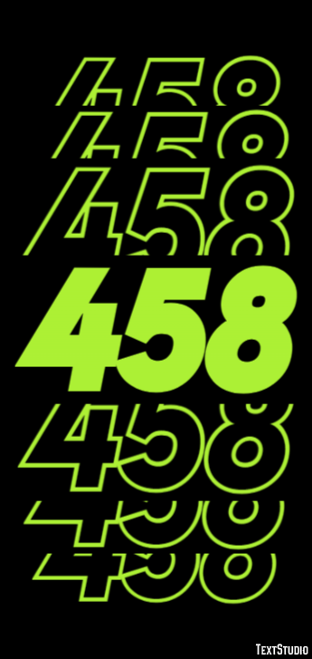 458 Text Effect
