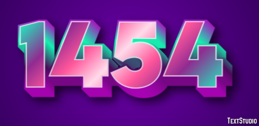 1454 Text Effect