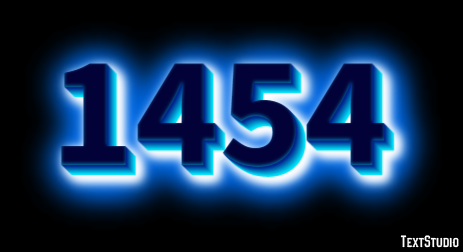 1454 Text Effect