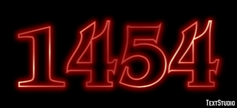 1454 Text Effect