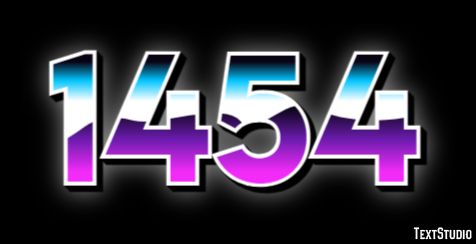1454 Text Effect