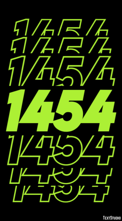 1454 Text Effect