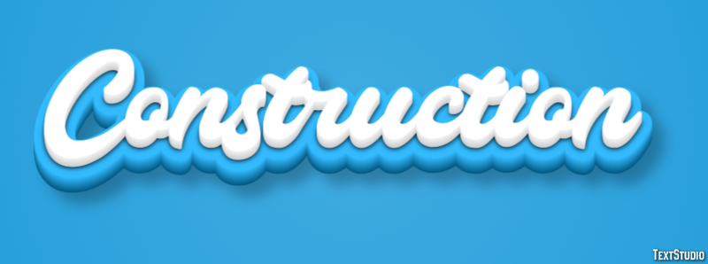 Construction Text Effect