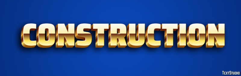Construction Texteffekt