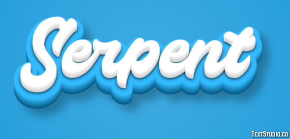 Serpent Effet de Texte