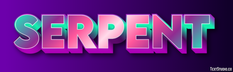 Serpent Effet de Texte