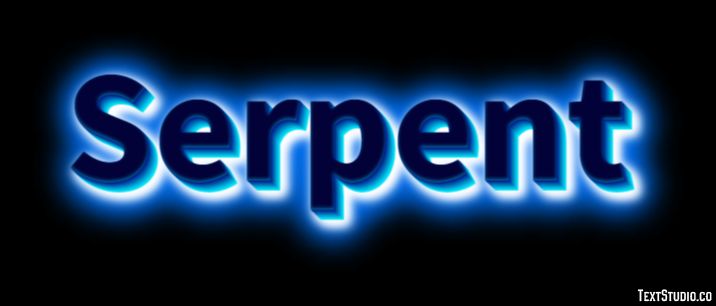 Serpent Effet de Texte