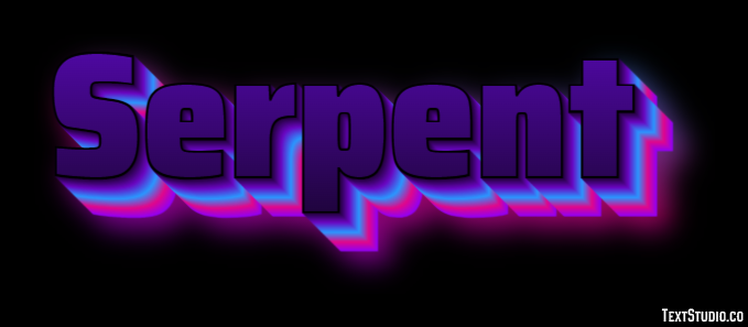 Serpent Effet de texte