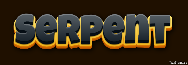 Serpent Эффект текста