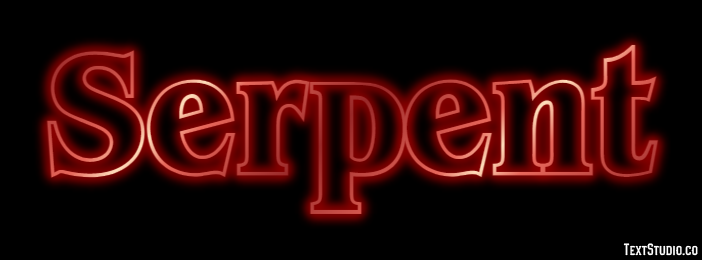 Serpent Effet de texte
