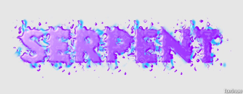Serpent Effet de Texte
