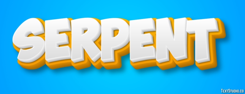 Serpent Effet de texte