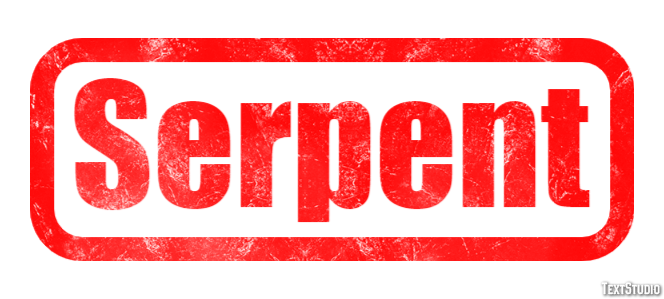 Serpent Effet de texte