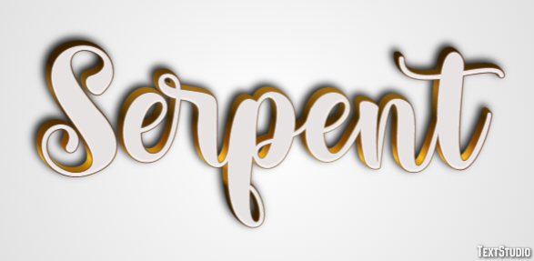 Serpent Эффект текста