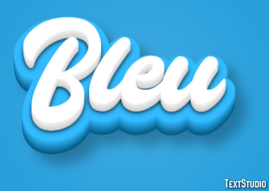 Bleu Efecto de Texto