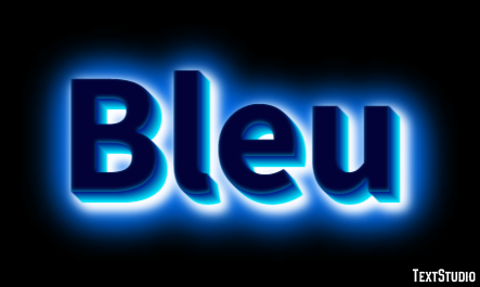 Bleu Efecto de Texto