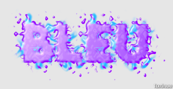 Bleu Efecto de Texto