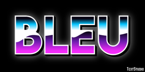 Bleu Efecto de Texto