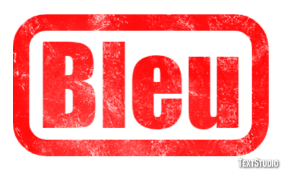 Bleu Effetto testo