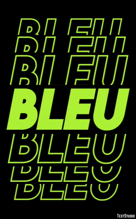 Bleu Efecto de Texto