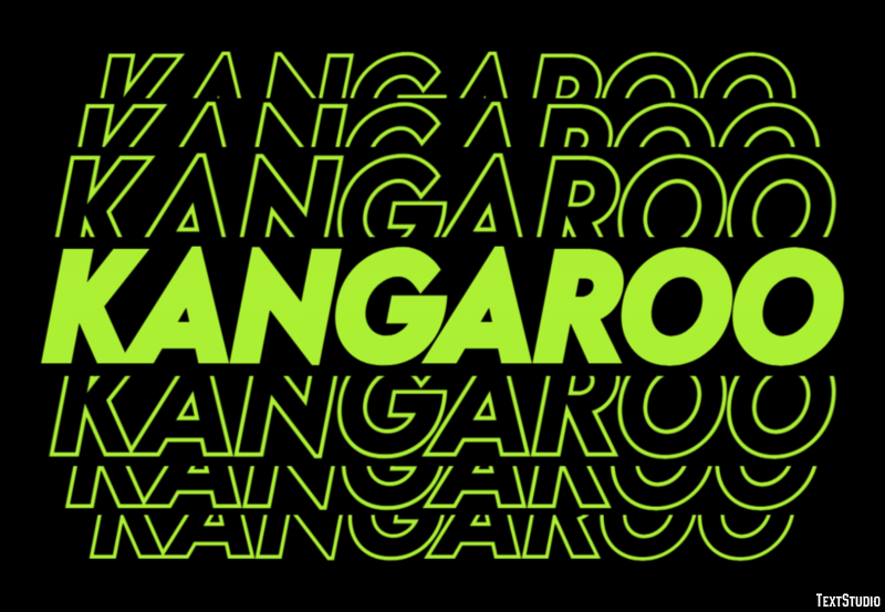 Kangaroo Text Effect