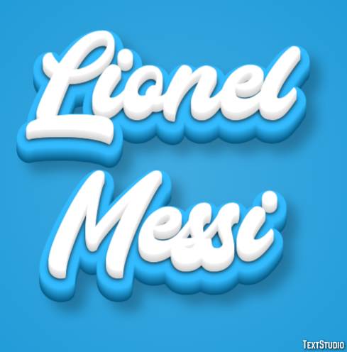 Lionel Messi Effet de Texte