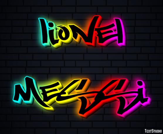 Lionel Messi Effet de Texte