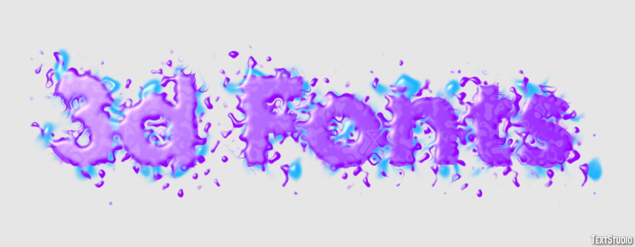 3d Fonts Texteffekt